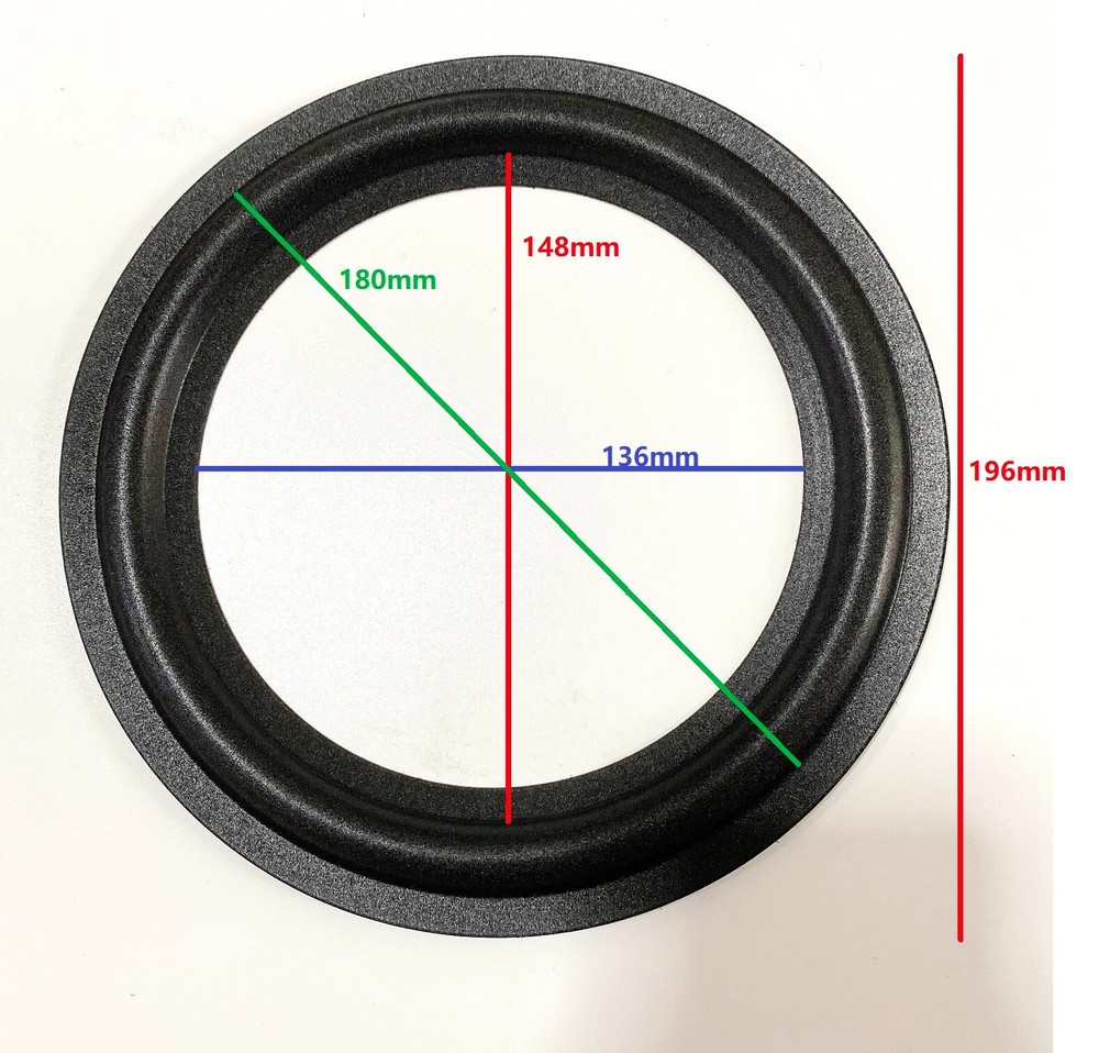 2 Aft 8" Speaker Foam Surrounds For PAISLEY REF 1, REF 2, MODEL 2, MODEL 20 Edge