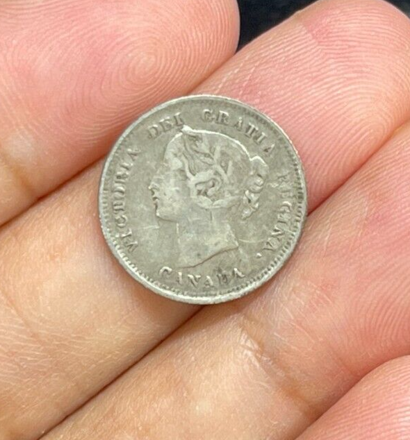 1899 Canada 5 Cent Silver Coin