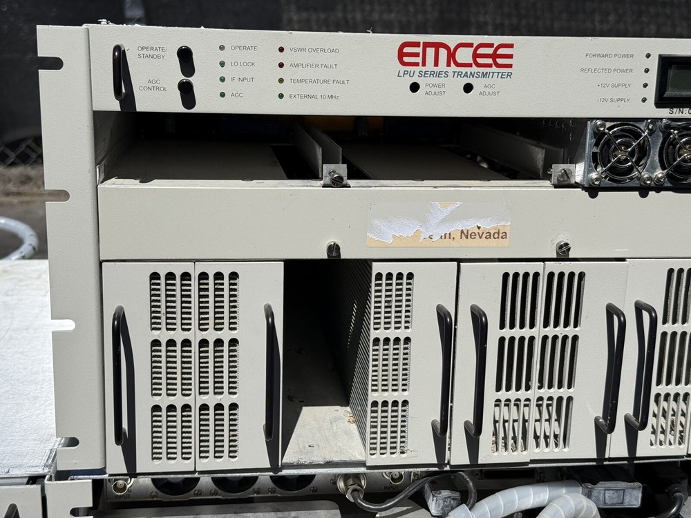 EMCEE Broadcast Products LPU Series UHF Transmitter Model LPU-1000