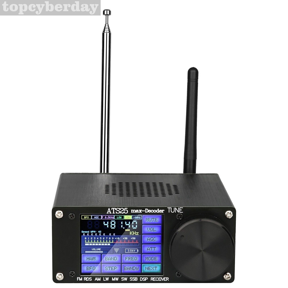 ATS25max-Decoder Si4732 Full Band Radio Receiver DSP SW w/ Activation Code USA