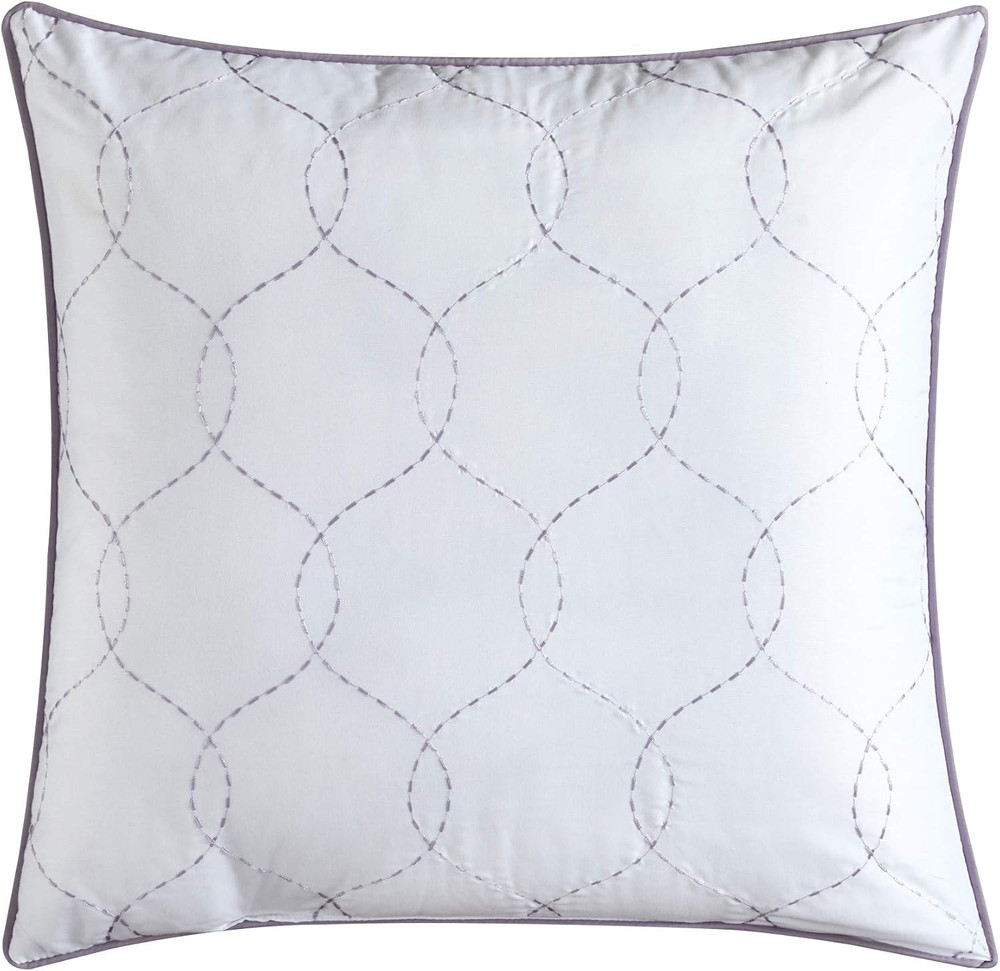 Kensley 5-Piece King Comforter Set with Decorative Pillows, Lavender