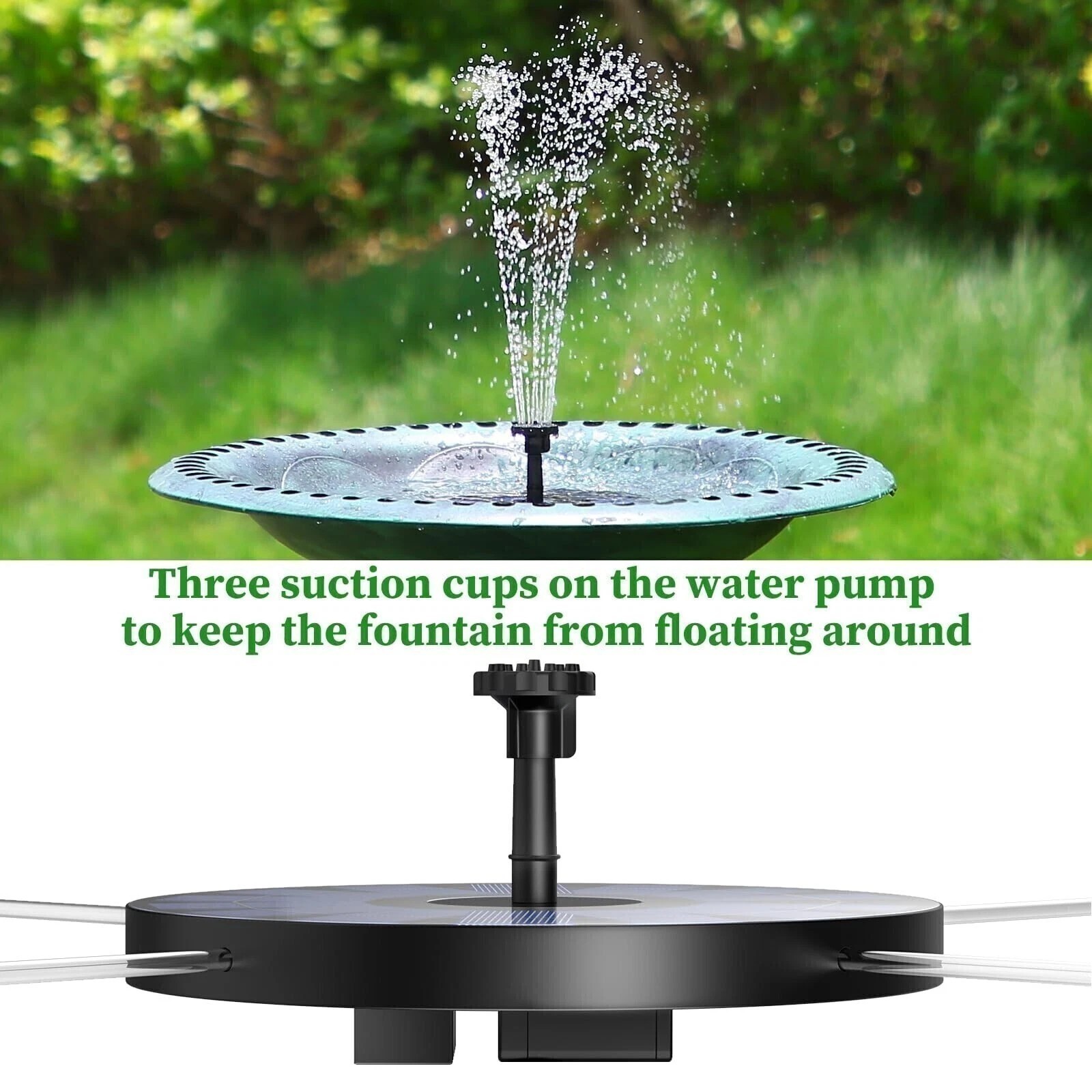 Solar Power Floating Water Pump for Yard Bird Bath Pond