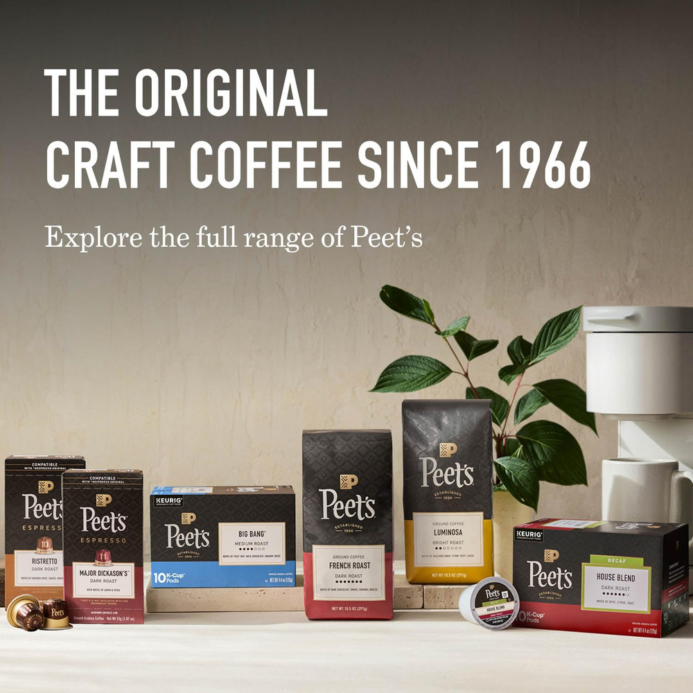 , Dark Roast Ground Coffee, Decaffeinated Arabica Coffee - Decaf Major Dickason'