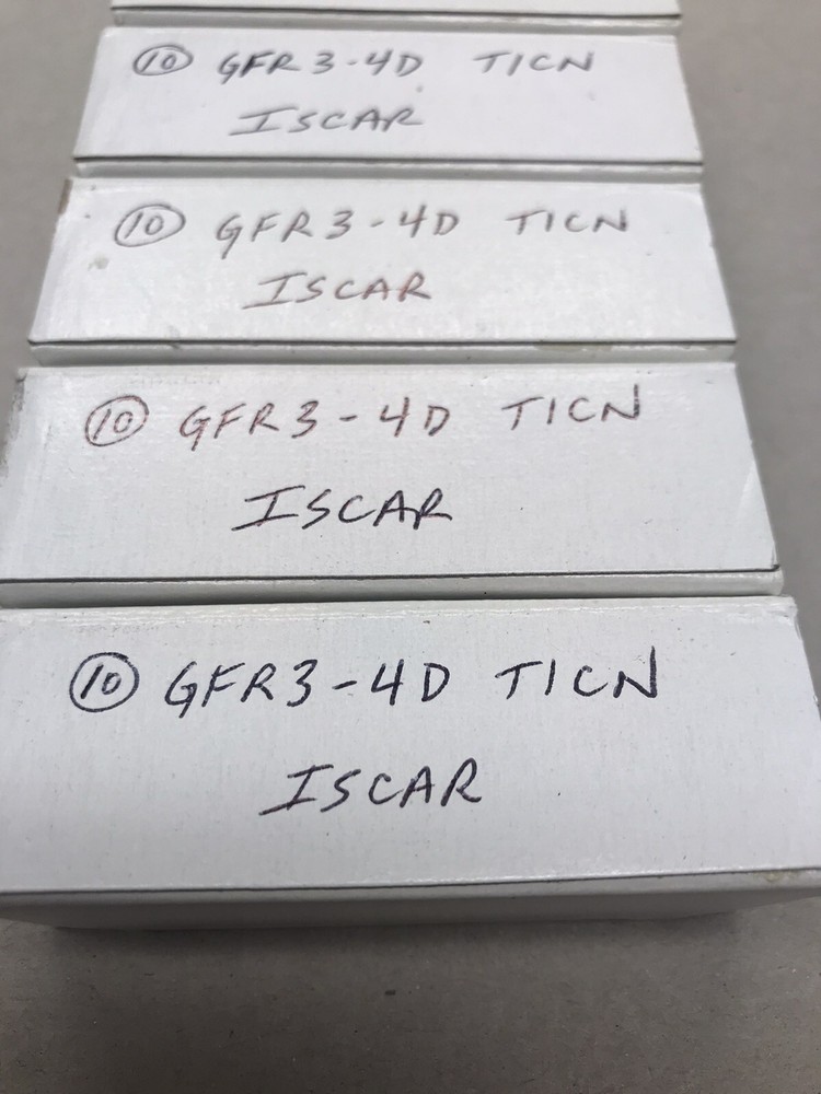 10 pcs. GFR3-4D TICN ISCAR INSERT (loc Q18)