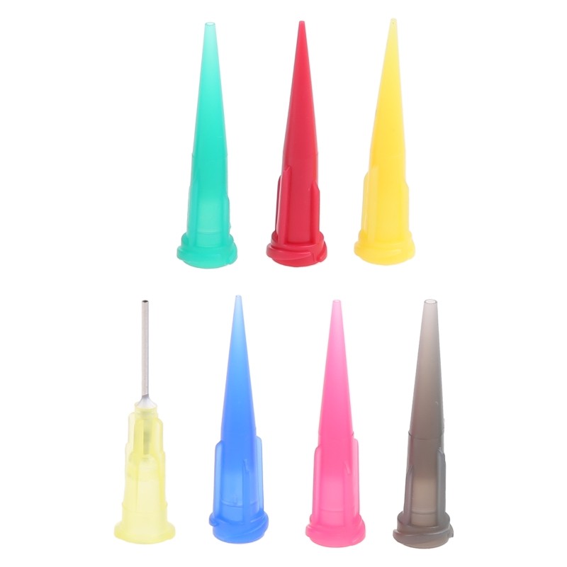 Kitchen Plastic Squeeze Bottle Refillable Condiment Container with 7 Nozzles