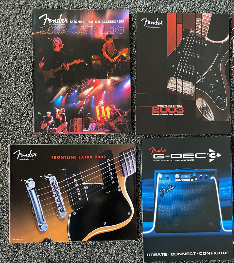 Fender Frontlines + Catalogs 12 pieces-over 4lbs-MINT