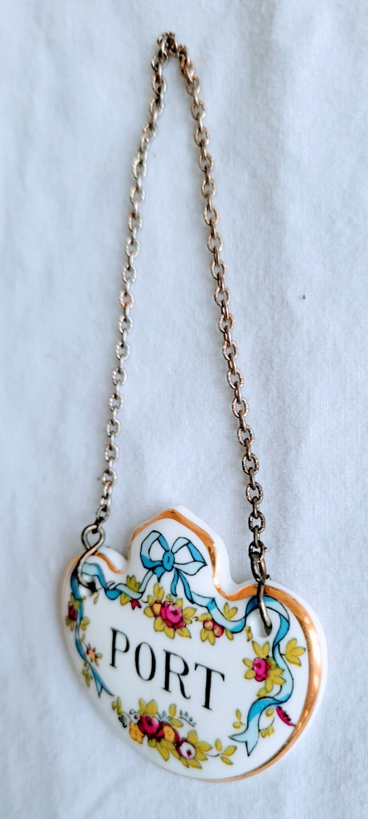 COALPORT Decanter Labels Fine Bone China Set Of 3 “BRANDY”, “PORT” And “SHERRY”