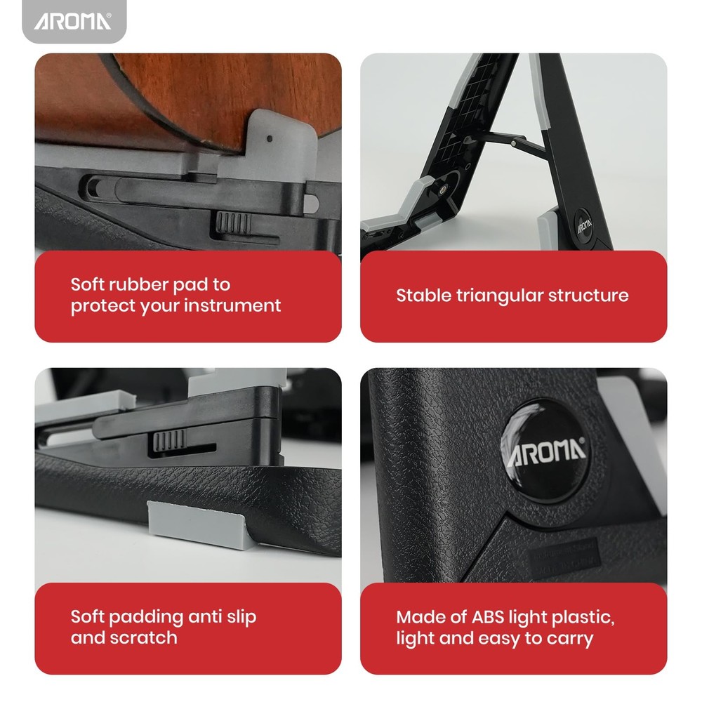 Ukulele Stand for Ukulele Mandolin Violin Small Instruments Folding Adjustabl...