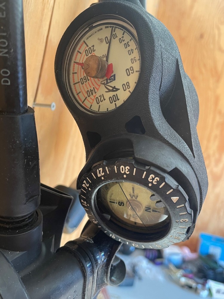 IST Triple Gauge Console Scuba Regulator | 5000psi, Depth, Navigation | Set
