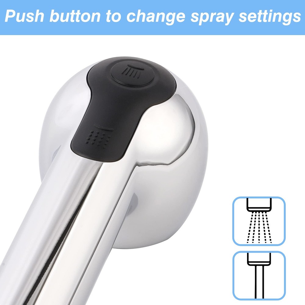 Pull Out Sink Sprayer Head , 2 Function Kitchen Sink Faucet Head, G1/2 or 13/...