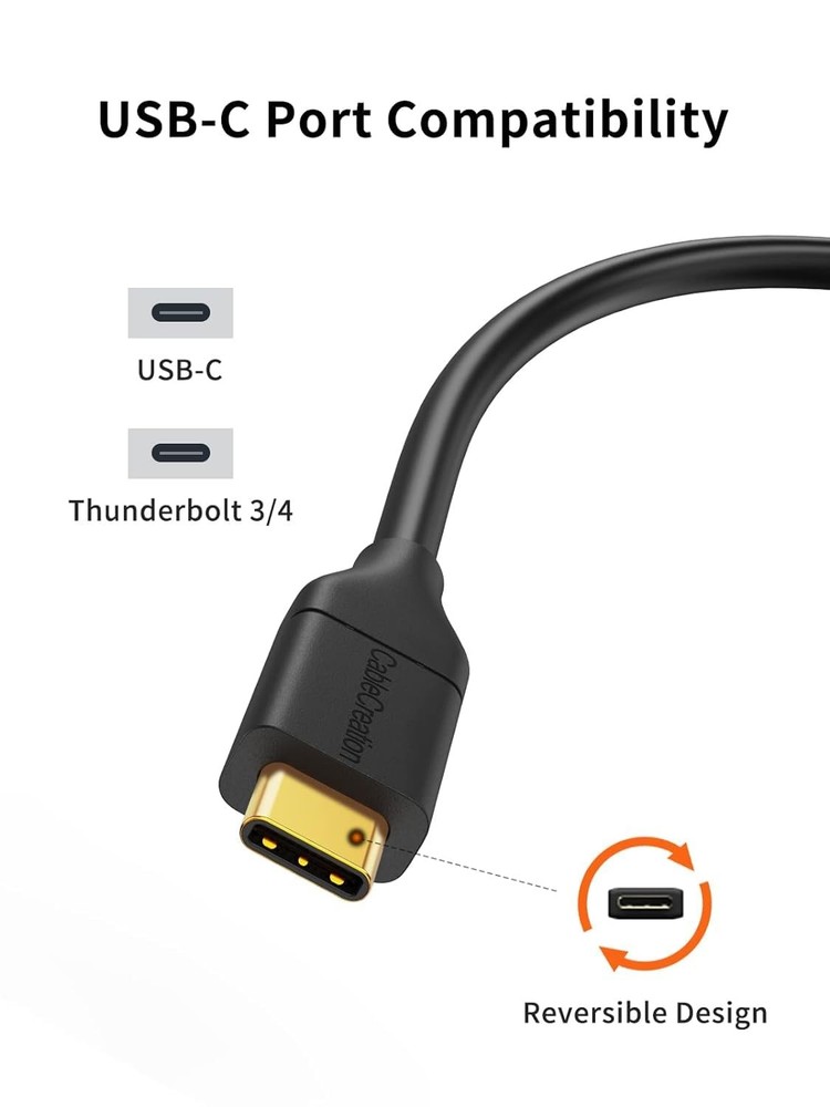 CableCreation USB-C to USB-B 3.1, USB 5Gbps Cable - 6FT, for Thunderbolt 6FT