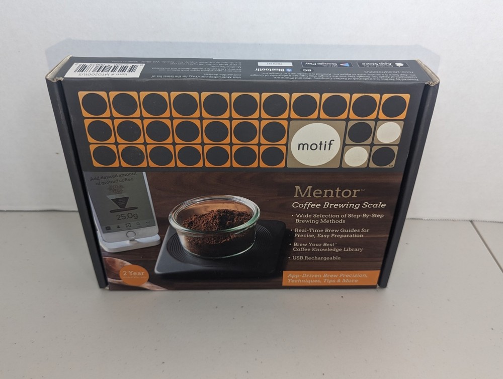 Motif Mentor Coffee Brewing Scale, Digital Scale App Driven NEW
