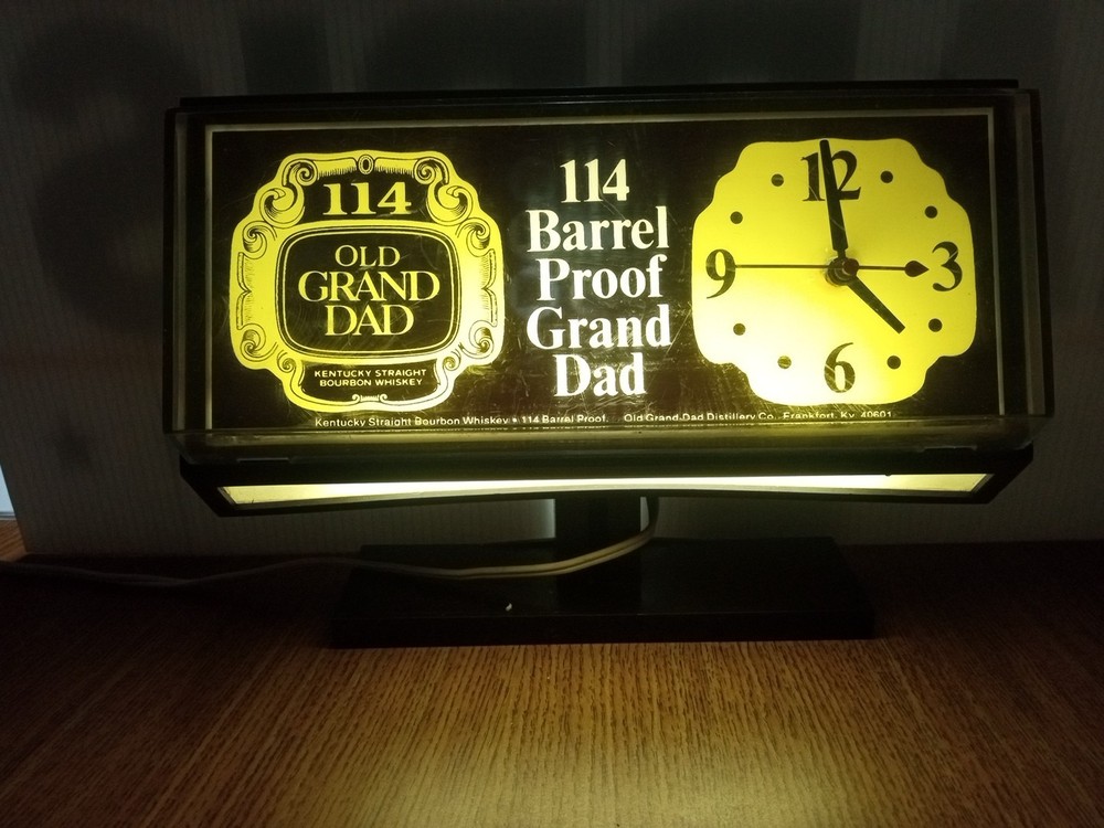 Old Grandad 114 Barrel Proof Clock