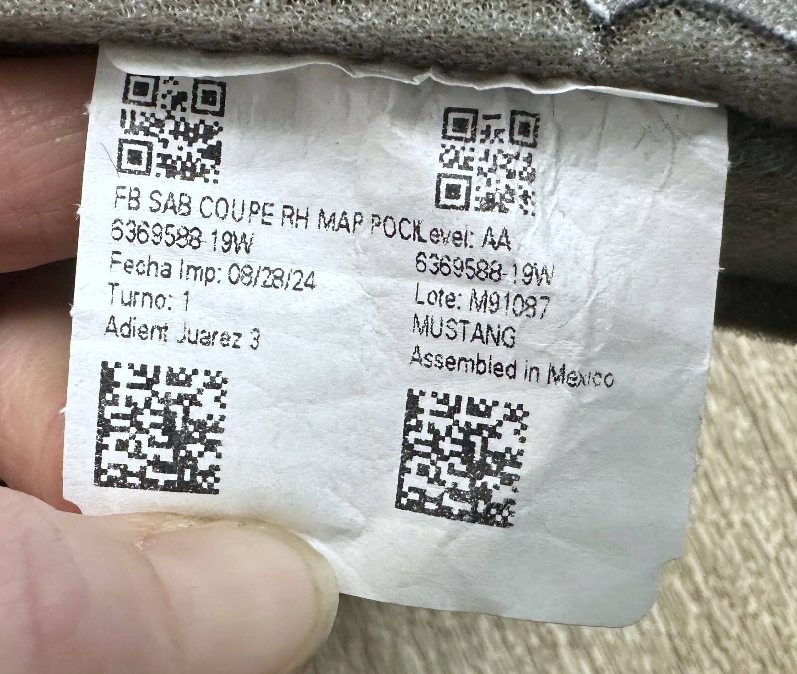 2024 2025 ORIGINAL FORD MUSTANG COUPE BLACK LEATHER SEAT UPHOLSTERY NEW TAKEOFF