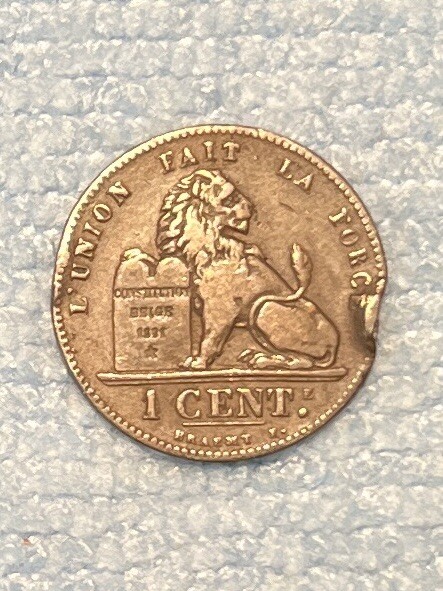 Belgium - 1 centime 1882