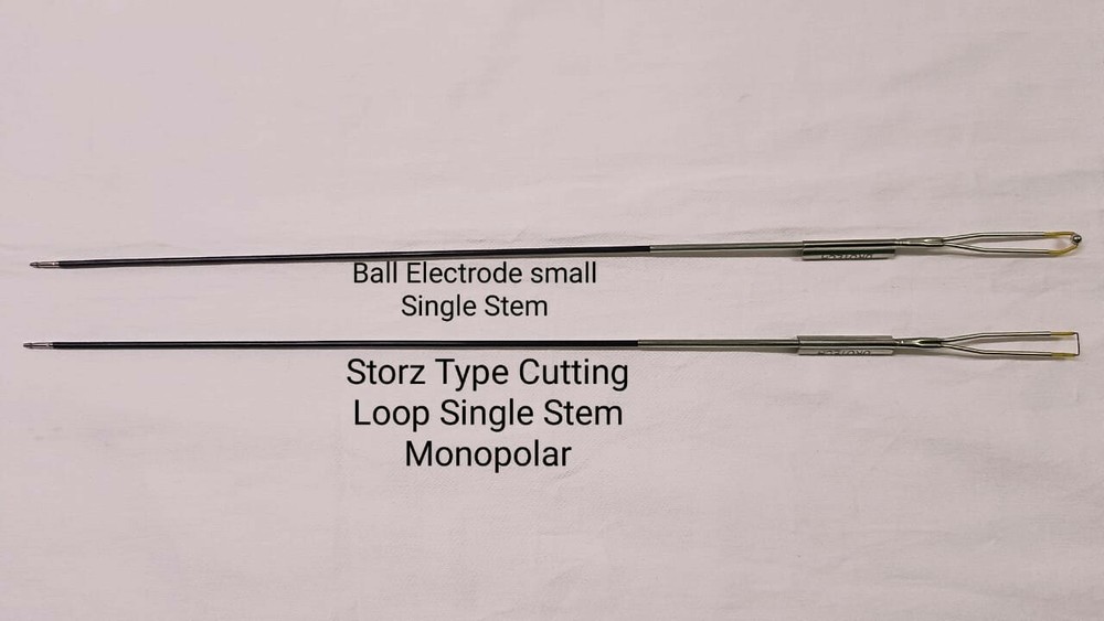 4A STORZ TYPE CUTTING LOOP SINGLE STEM MONOPOLAR 10pcs + BALL ELECTRODE 5pcs