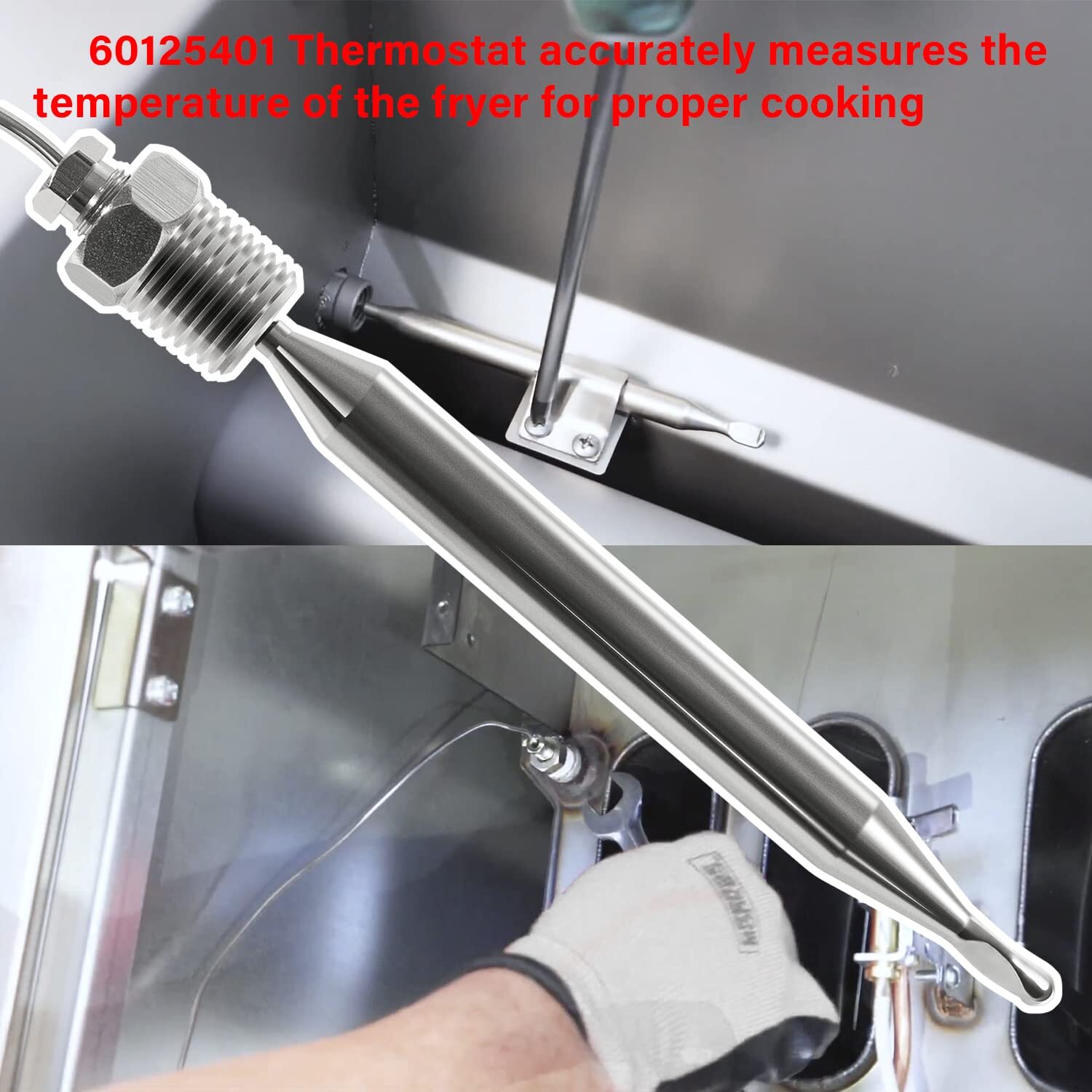 60125401 RX-1-36 Thermostat 200-400F Rx Millivolt for Imperial Fryer Pitco