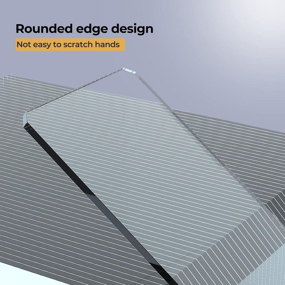 Rounded Edge Microscope Slides Kit - 50 Blank Slides & 100 Coverslips