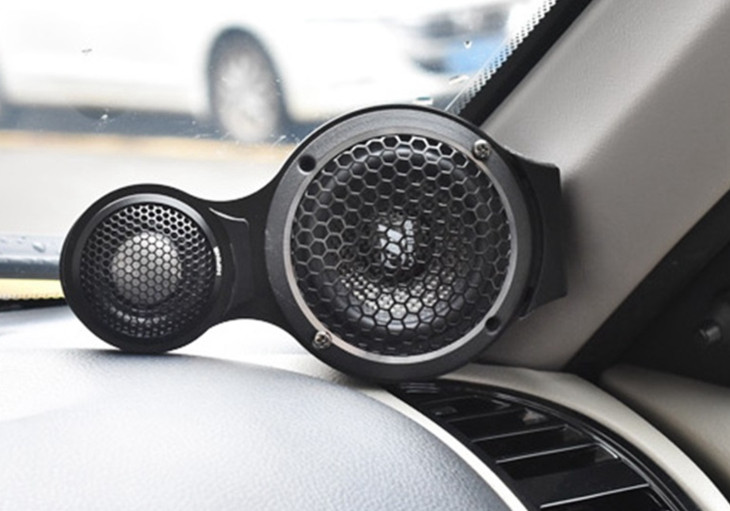 Tweeter & Midrange Speaker Pods Pair A Pillar Dash Mount Mids Highs ABS Plastic