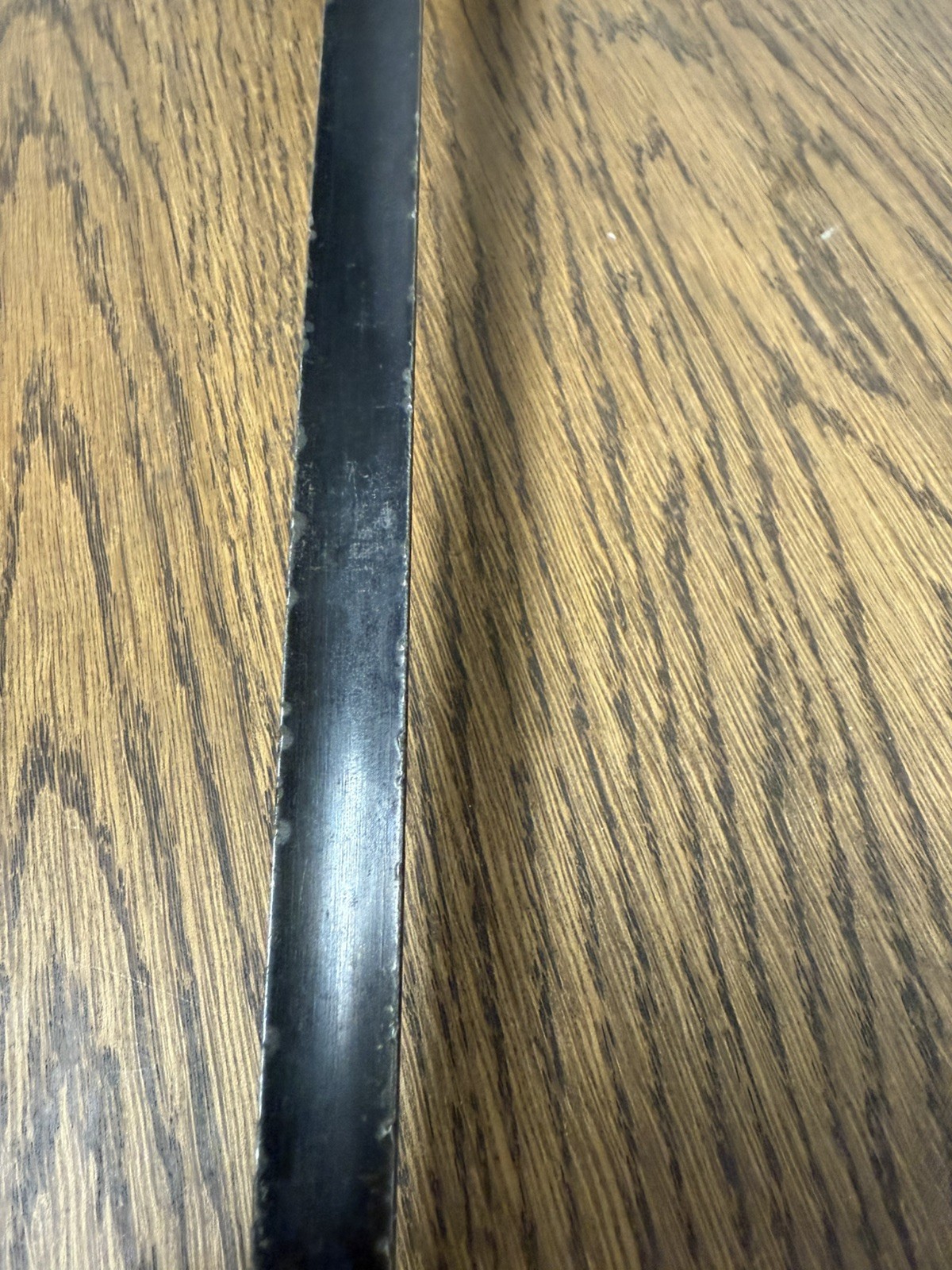 Antique Vintage 19th Century Sword Made In Spain Trefoil Blade Wood Handle