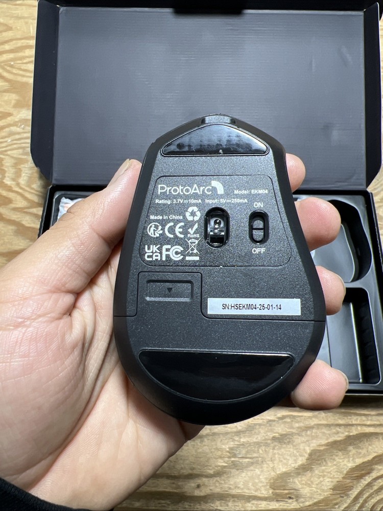 ProtoArc EkM04 Keyboard & Mouse Ergonomic Wireless Combo Split Design Black