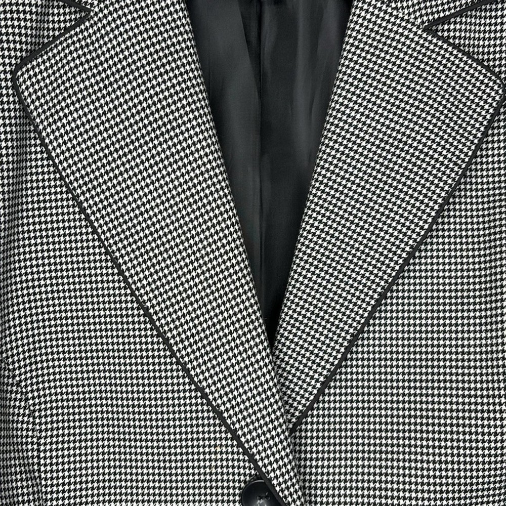 LINDOR Houndstooth Black & White Blazer - Size 16