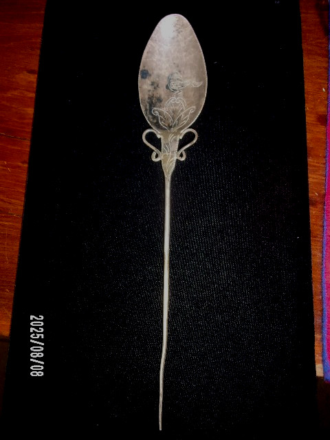 18th Century Colonial Silver Hair Piece