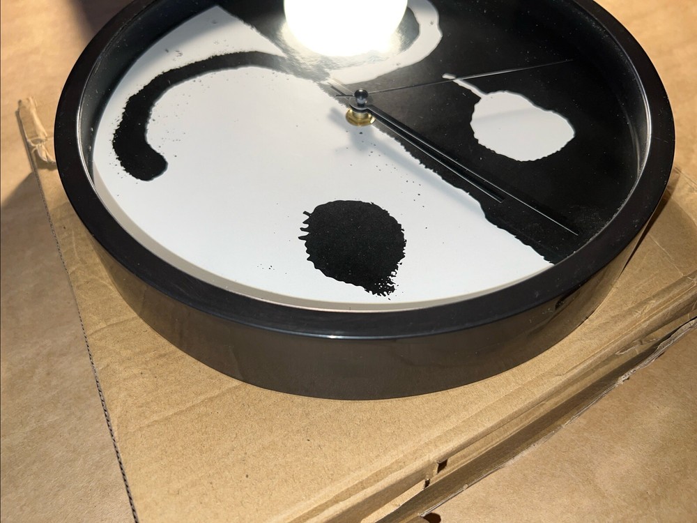 Two Smiley/Frown Wall Clocks - 9.75” Diameter