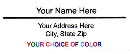 60 Pieces Return/Mailing Address labels 1" x 2.625" - Free USA Shipping