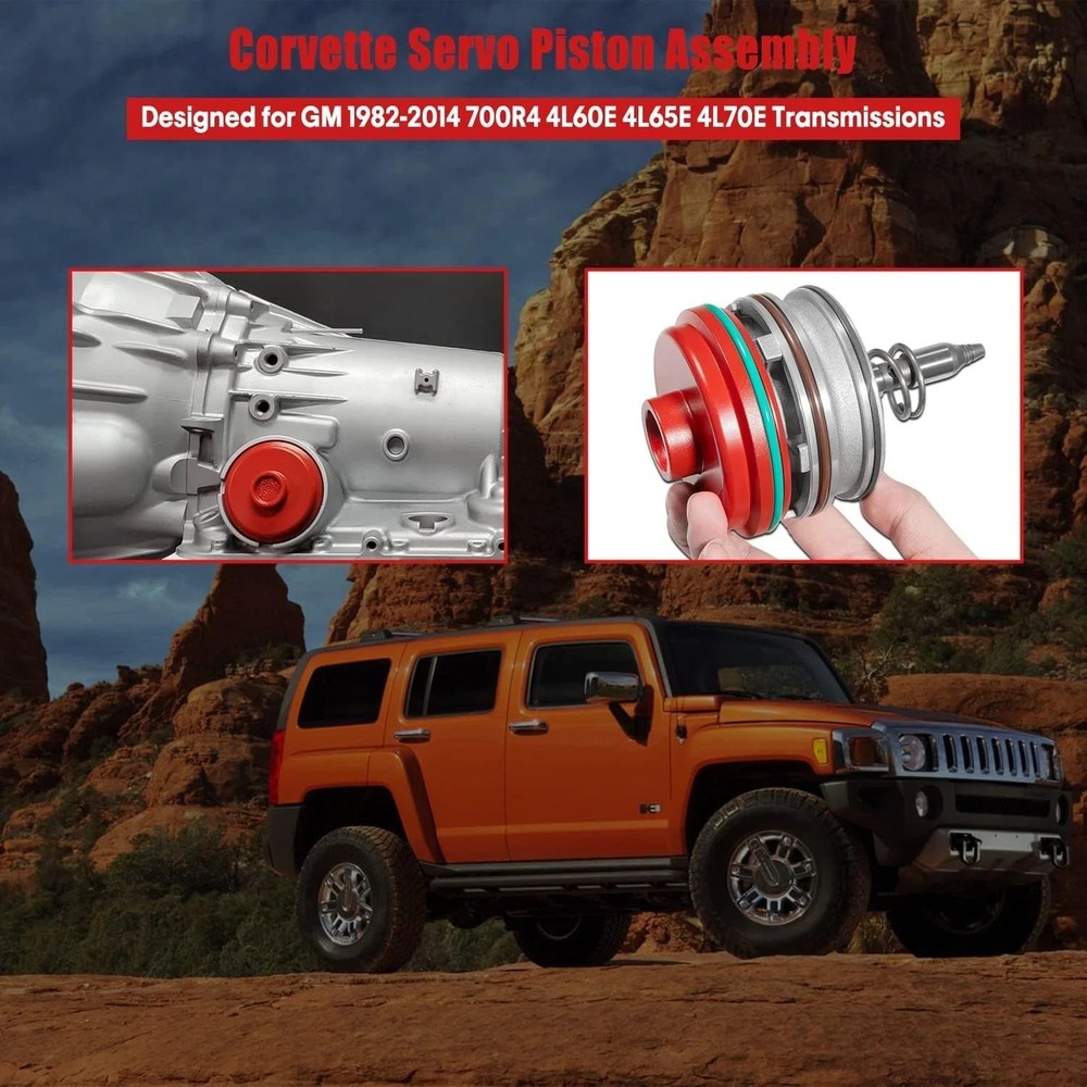 High performance Corvette Servo Piston Assembly with Cover, Snap Ring and Pin