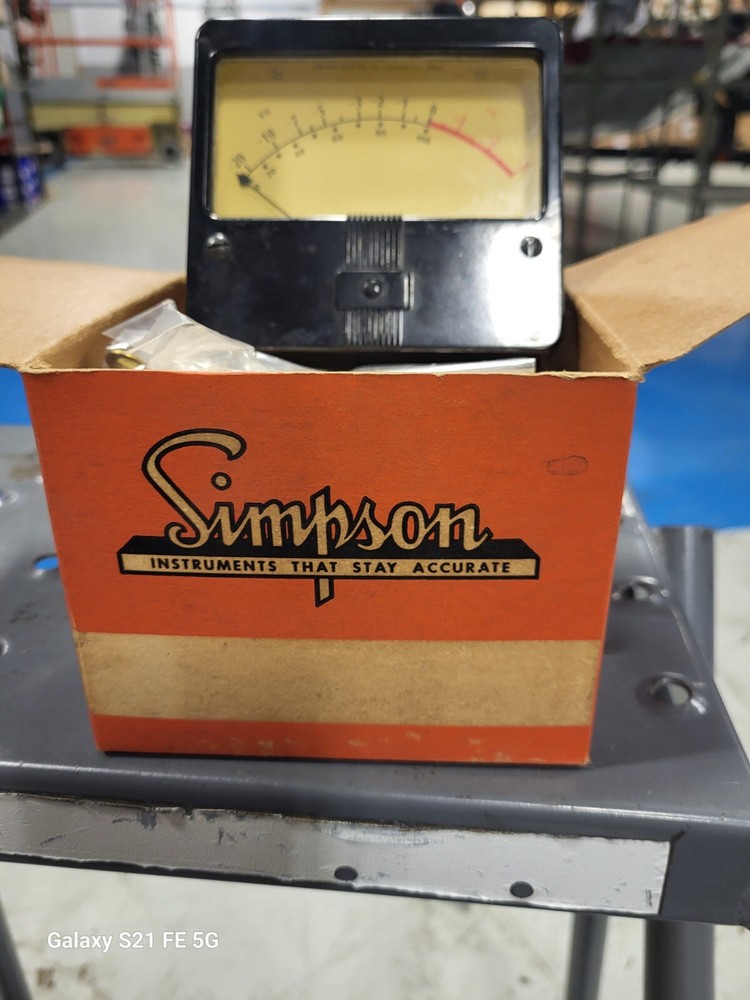 Simpson VU meter