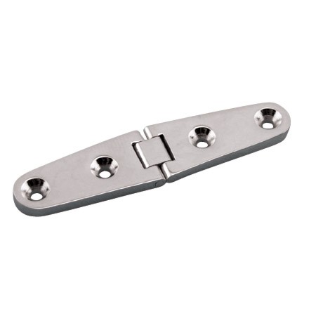 STAINLESS FLUSH STRAP HINGE 6", 316 SS