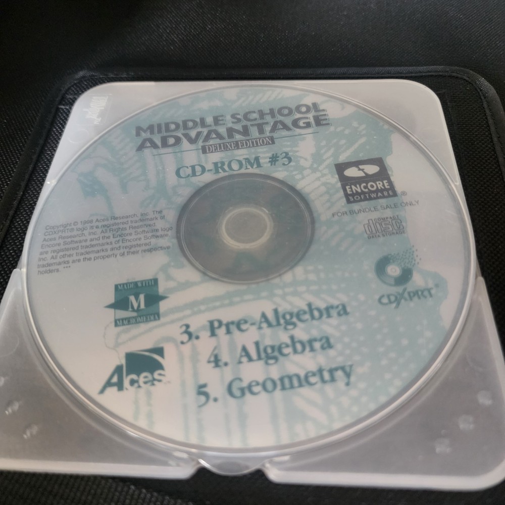 Middle School Advantage 5 Disc Set -Protective Cases