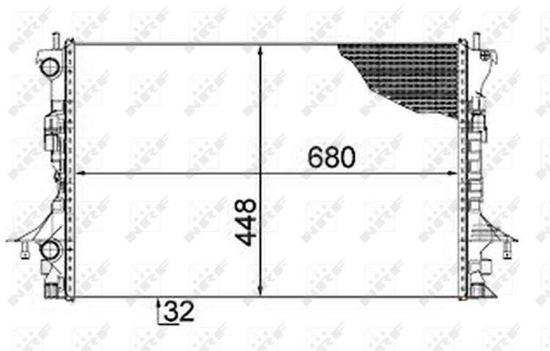 NRF 58479 Radiator, engine cooling for RENAULT