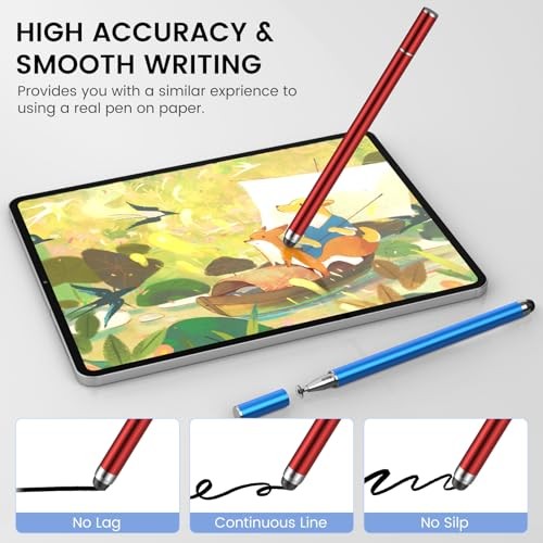Stylus Pens for Touchscreens, 2-in-1 High Sensitivity&Precision 4 Pack
