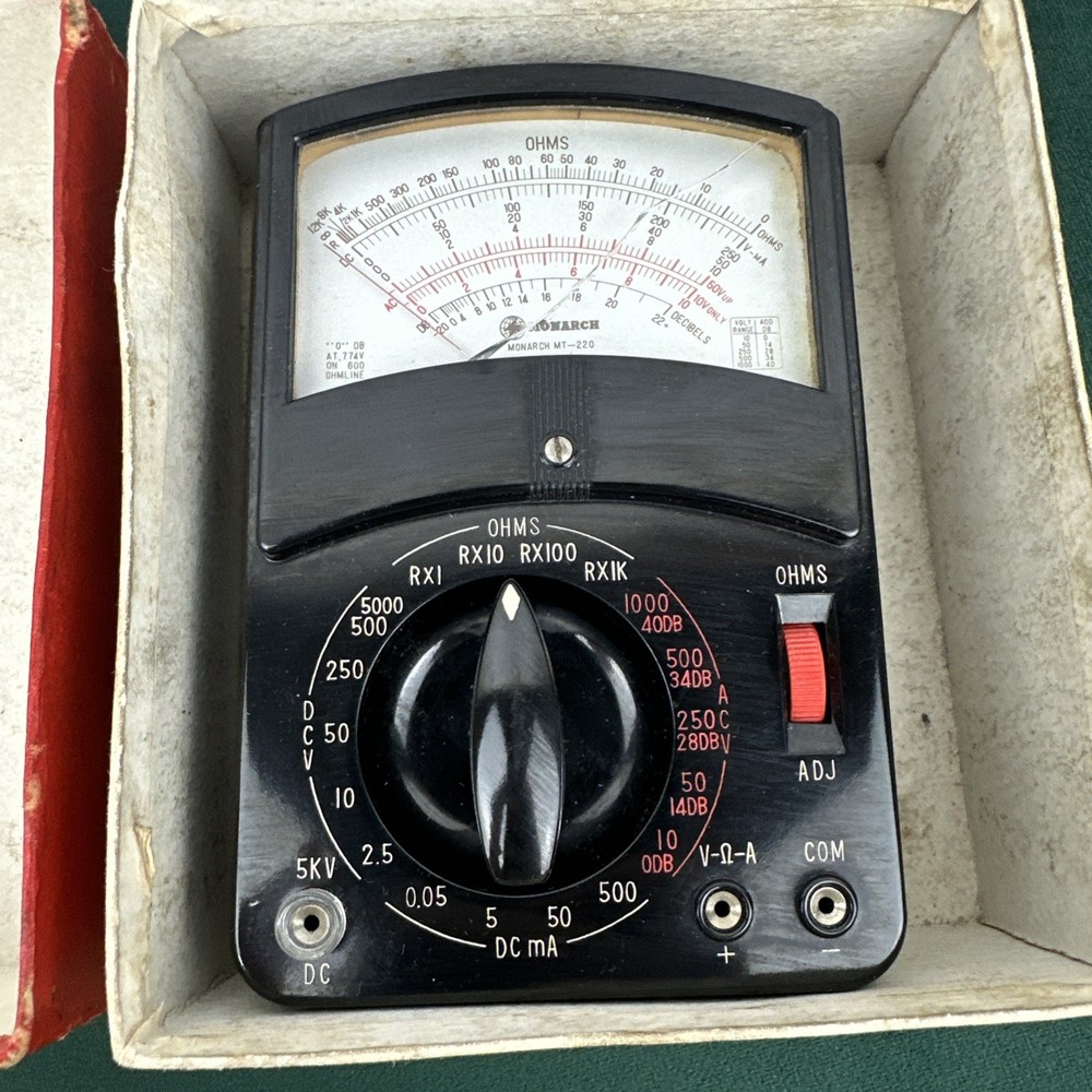 Monarch MT - 220 Volt Ohm Meter Vintage