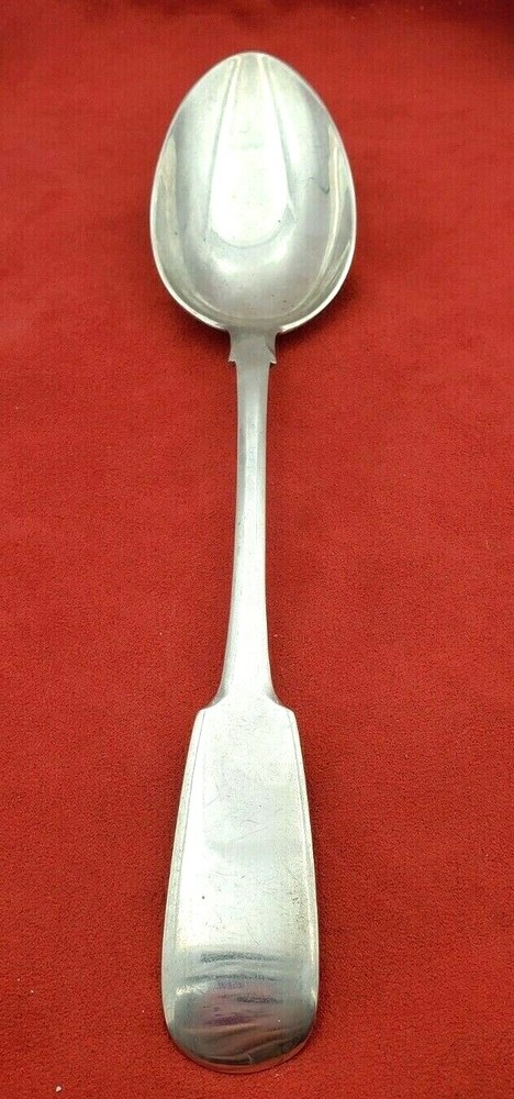 Russian 84 Silver Stuffing or Platter Spoon from 1875 Fiddle Pattern #11171
