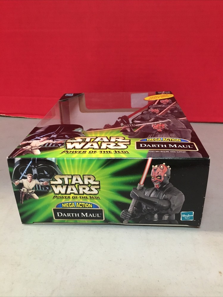 Star Wars Mega Action Darth Maul Double Sided Lightsaber 2000 Hasbro 7.5" AF