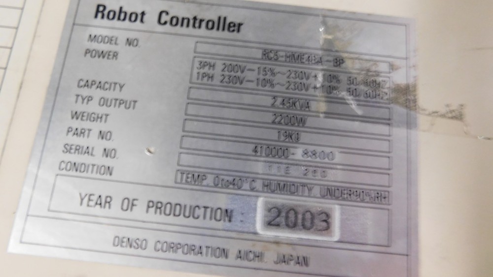 Denso VS-6556E/GM 6-axis Robot arm - With Controller