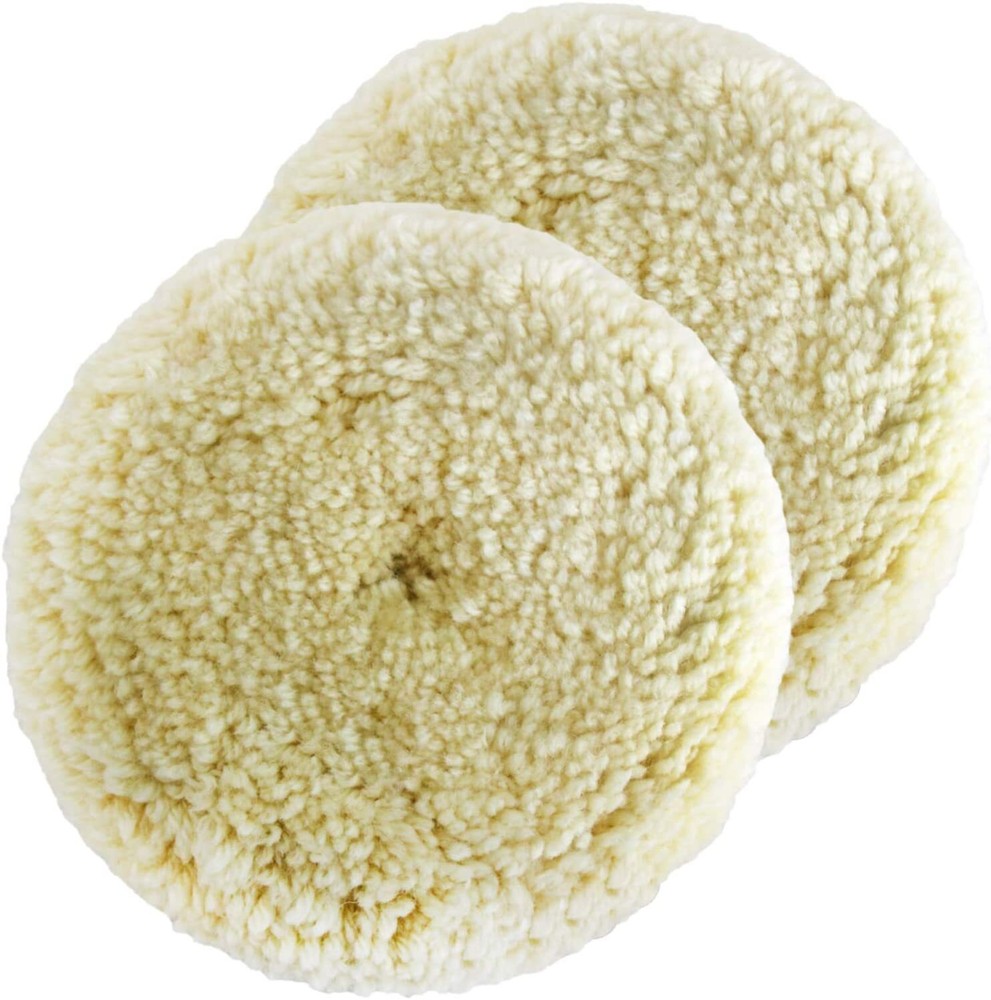 3"-7" wool buffing pads 100% Natural Wool Hook & Loop for Compound Cutting pad