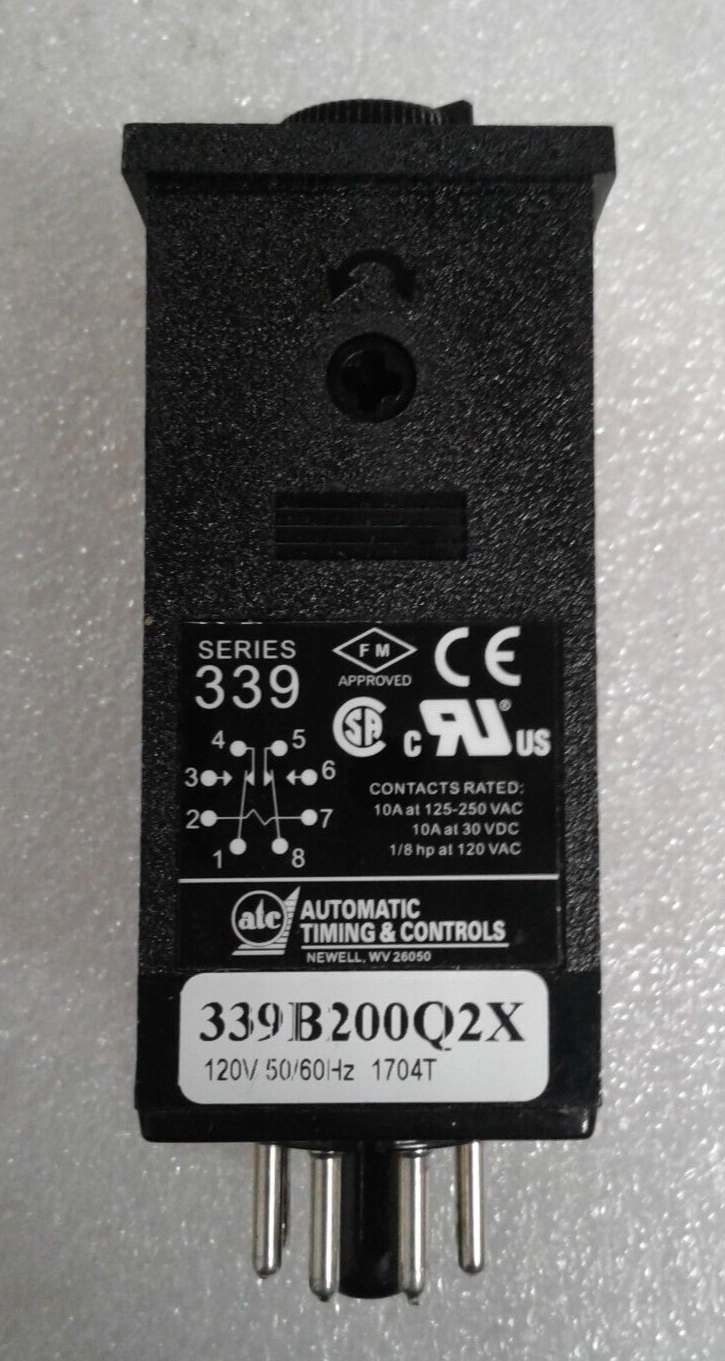 ATC Time Delay Relay 339B200Q2X 1704T Series 339 - New