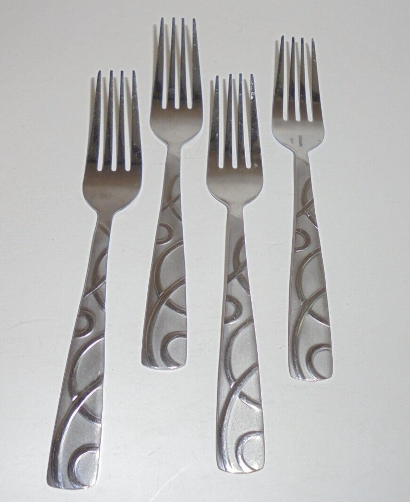 Cambridge Conquest 4 Dinner Forks Stainless Steel Flatware