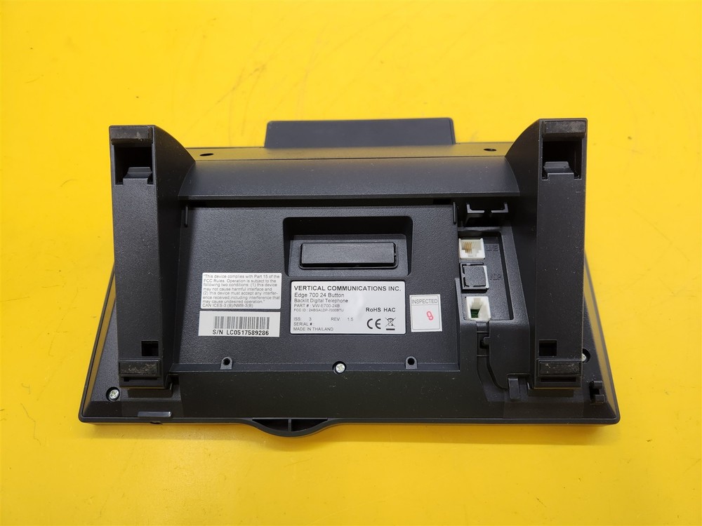 ⭐️⭐️⭐️⭐️⭐UNTESTED Vertical VW-E700-24B Edge 24 Button Speaker Display Phone Base