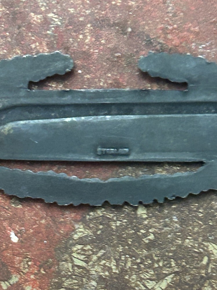 ORIGINAL WWII US ARMY COMBAT INFANTRY AWARD CIB BADAGE-STERLING SILVER See Pics