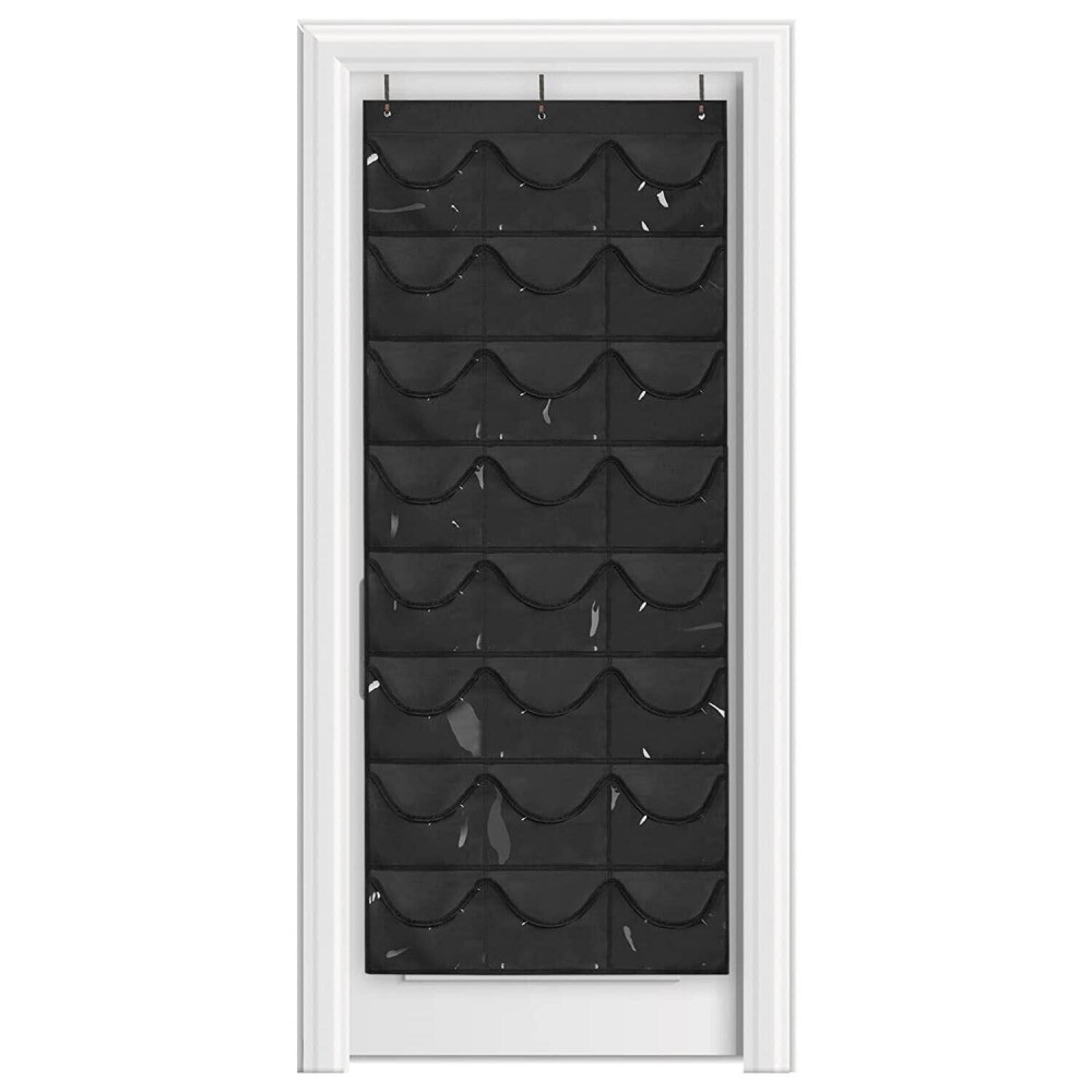 48Hat Rack Organizer Baseball Holder Deep Storage Pockets Door Wall Caps Stand