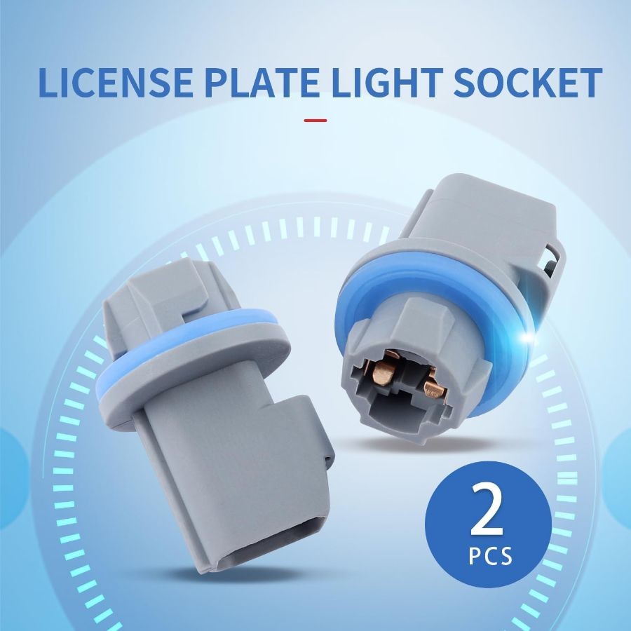 2PCS License Plate Light Socket Compatible with F-150 Explorer Expedition, Premi