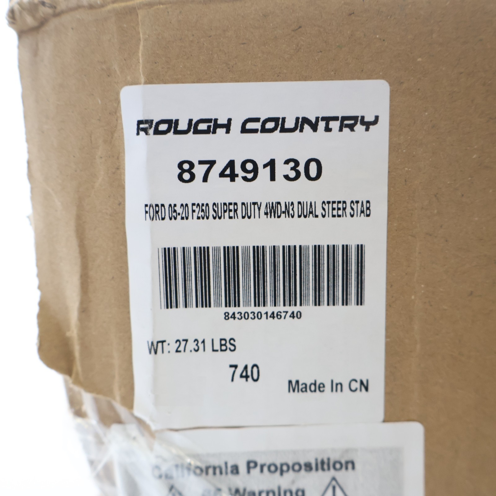 Rough Country Dual Steering Stabilizer for Ford F250 F350 Super Duty 05-24 4wd