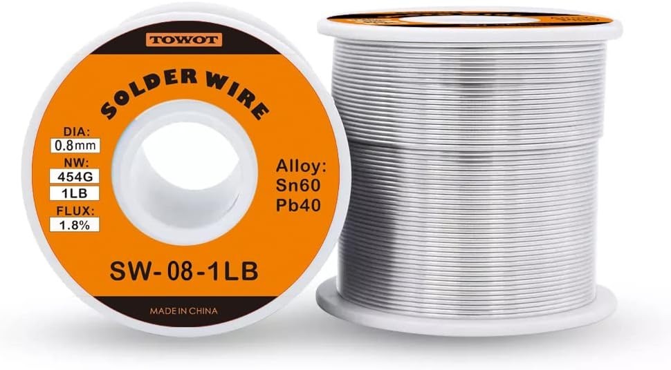Electrical Solder Wire, 1lb, 0.8mm Diameter