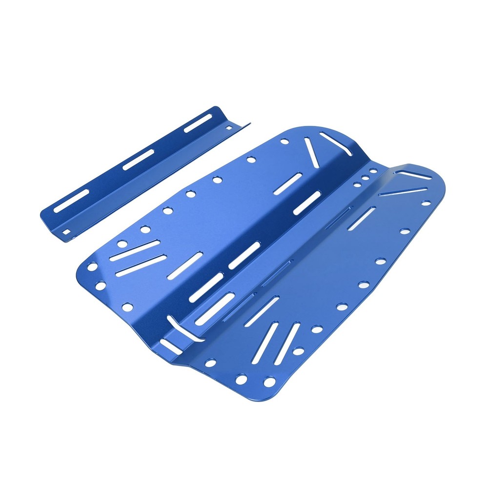 Blue Diving Backplate Aluminum Single Double Bottle Compatible Diver BCD WT