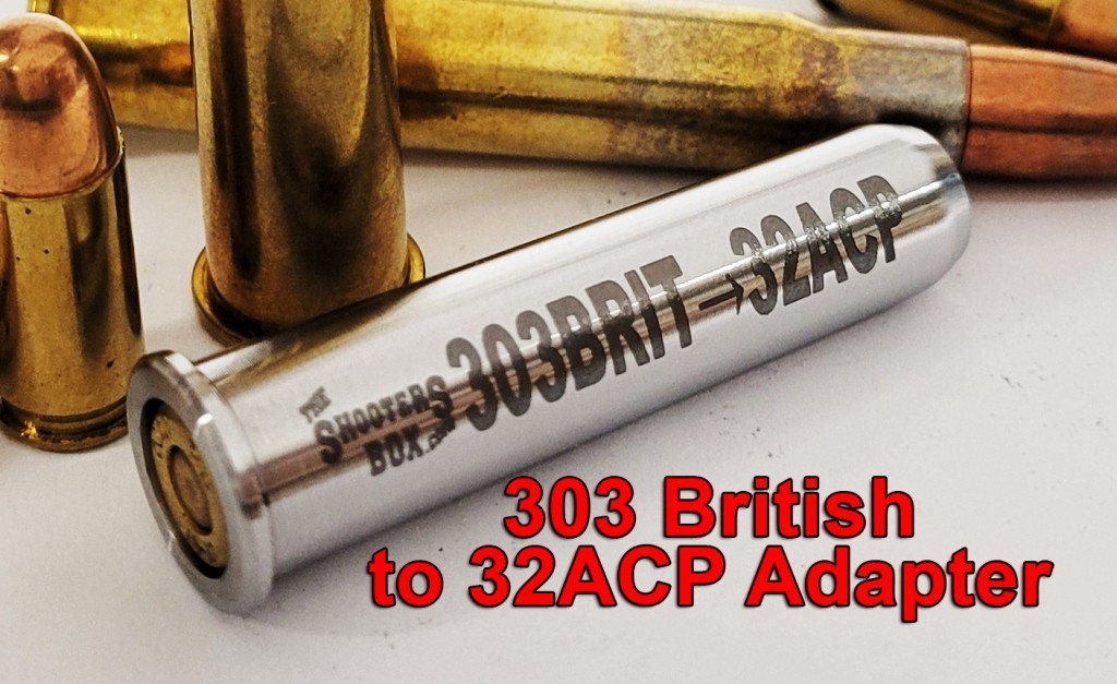 303 British to 32ACP Rifle Adapter - Chamber Reducer  - Free Case & Ship!